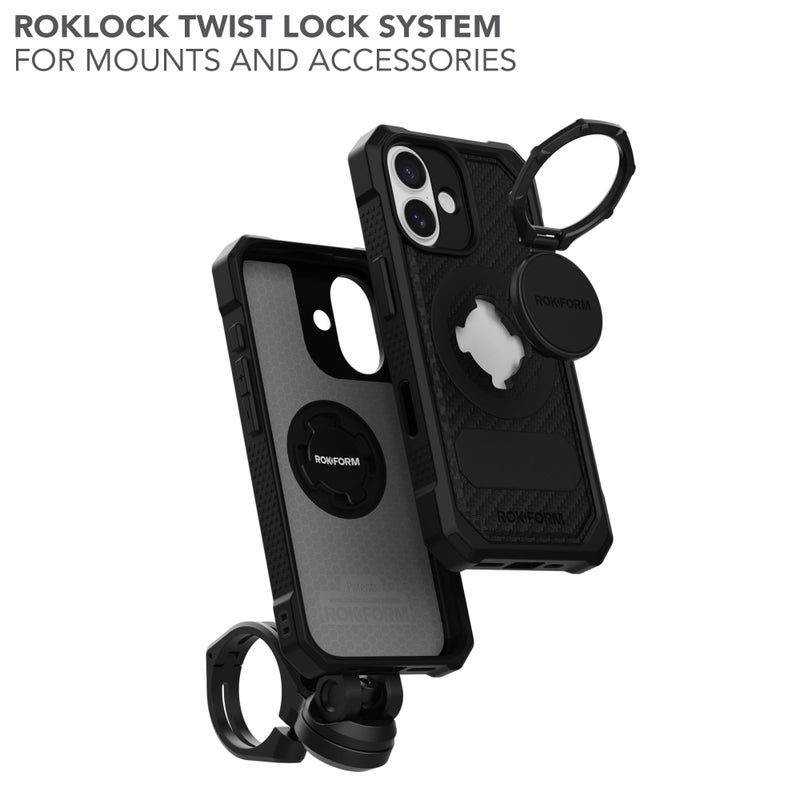 Rokform Rugged Case Compatible with iPhone 17, Magnetic Cover (Black) - Image 4