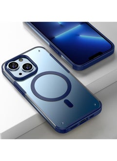 Generic Case Cover For iPhone 13 Armor MagSafe Magnetic Phone Case Blue 