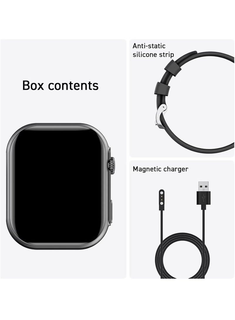 PEJE PEJE Smart Watch for Men (Bluetooth Call), 2.13" Smartwatch,IP68 Fitness Watch, 150+ Customizable dials,123+ Sport Modes, with Calorie/Step/Distance Counter, Fitness Watch for Android iOS.(BLACK) - Image 2