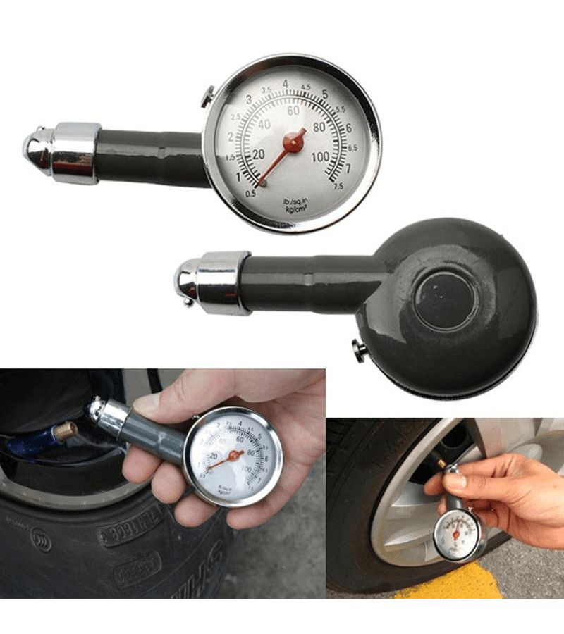 High Precision Mechanical Tire Pressure Gauge 1pc Durable Iron for Motorcycles Bicycles Trucks - Image 3