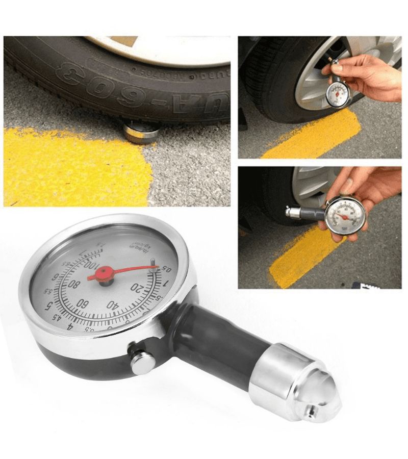 High Precision Mechanical Tire Pressure Gauge 1pc Durable Iron for Motorcycles Bicycles Trucks - Image 5