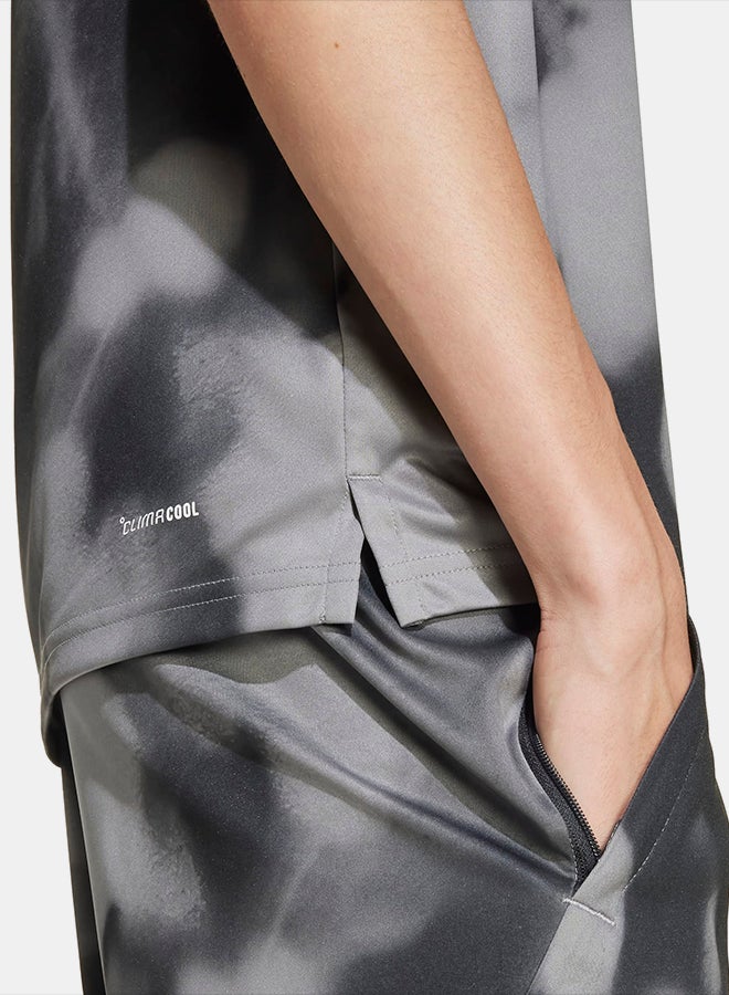 Adidas Training T-Shirt With Allover Graphic - Image 5