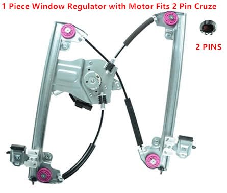 SHOWSEN 751-739 Front Left Driver Side 2Pins Power Window Regulator W/Motor Express UP & Down Fit 2012-2015 Chevy Cruze/Chevy Cruze Limited 2016 Repleacement 95265280 - Image 3