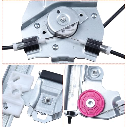 SHOWSEN 751-739 Front Left Driver Side 2Pins Power Window Regulator W/Motor Express UP & Down Fit 2012-2015 Chevy Cruze/Chevy Cruze Limited 2016 Repleacement 95265280 - Image 4