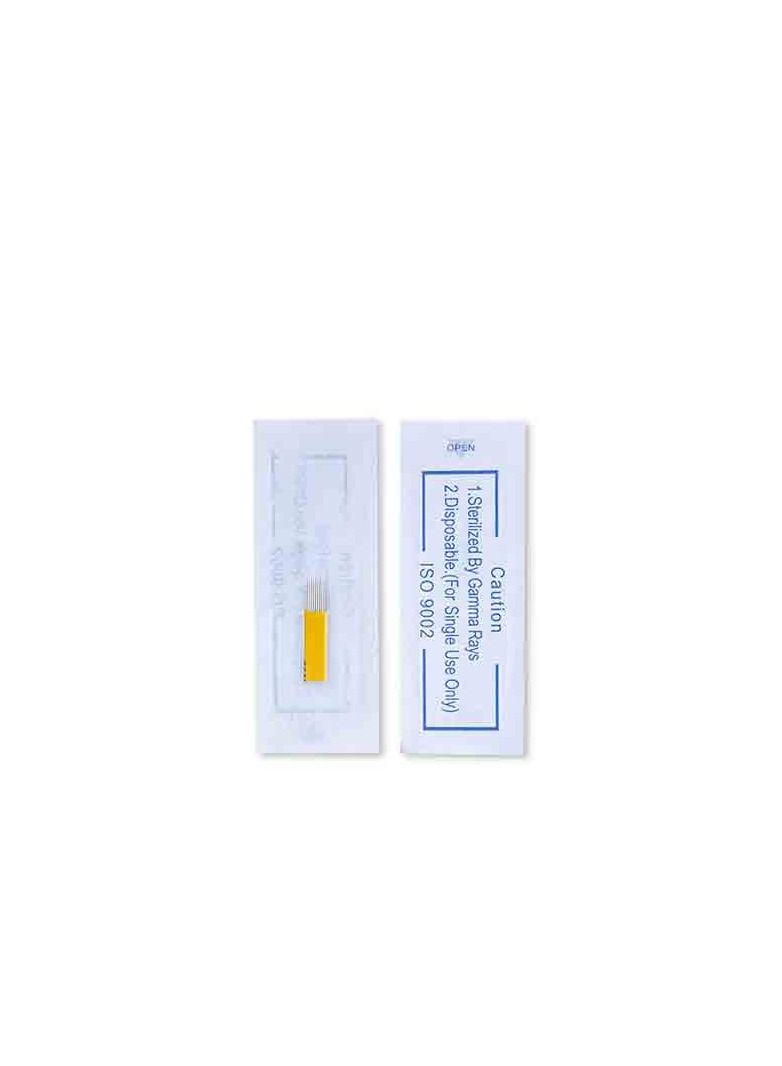 IOLITE Microblading needles 17 Prong U Shape Double Line Needles spmu needles size 25mm one time use disposable blade Sterile packaged 12pcs - Image 2