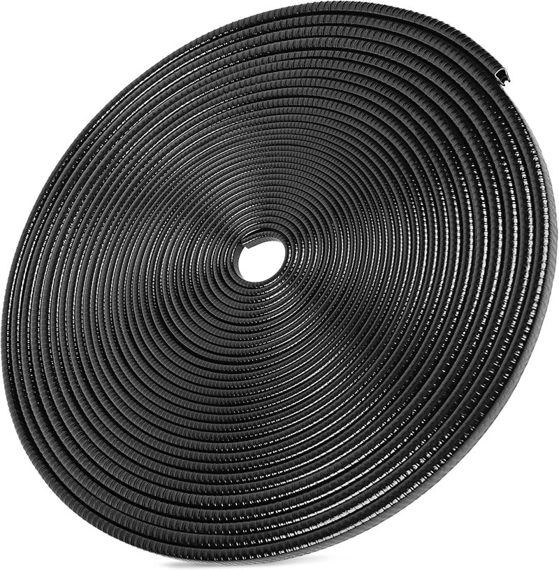 MYFAMIREA 66Ft(20.2M) Long Car Door Edge Guards, U Shape Edge Trim Seal Protector, Anti-Collision Rubber Clips, Car Protection Door Edge Fit for Most Cars | Black Indoor outdoor all-purpose fit - Image 1