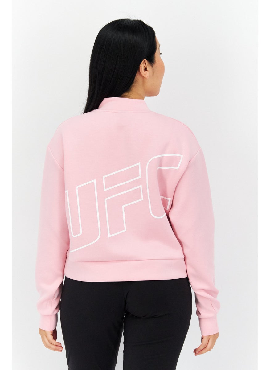 Ufc - Women Sportswear Fit Long Sleeves Running Sweatshirt, Pink - Image 1