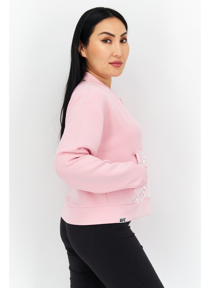 Ufc - Women Sportswear Fit Long Sleeves Running Sweatshirt, Pink - Image 1