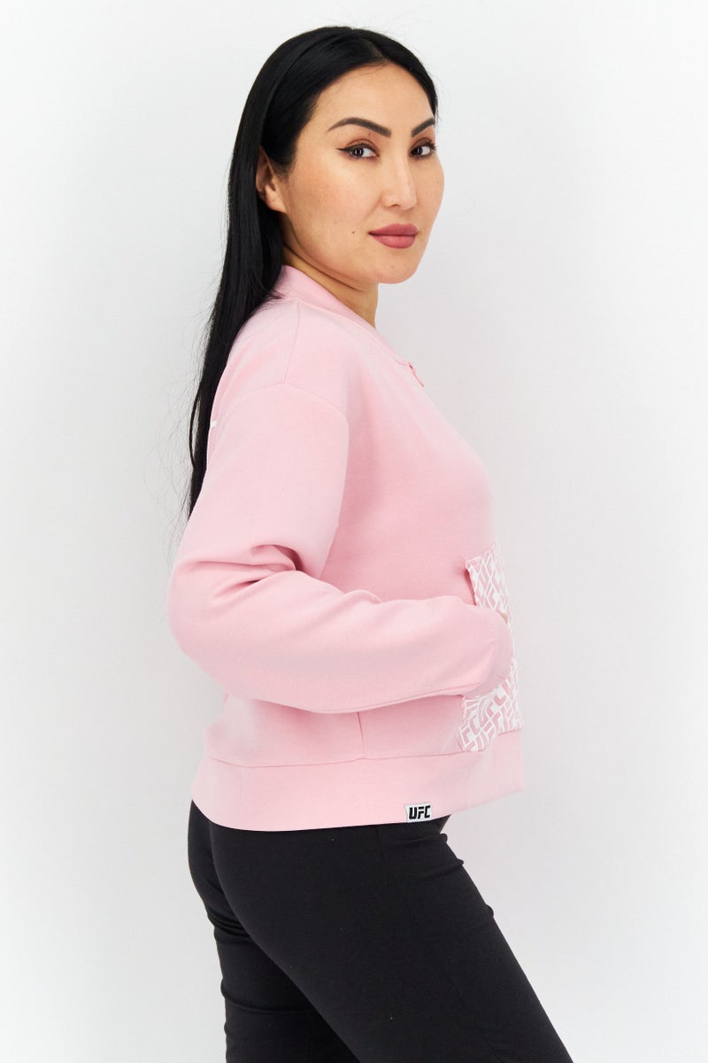 Ufc Women Sportswear Fit Long Sleeves Running Sweatshirt, Pink - Image 4
