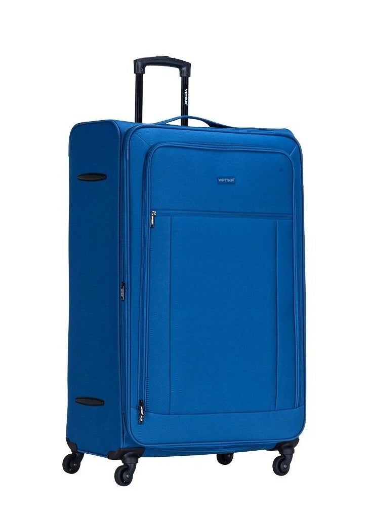 Set of 4 Light Weight Polyester Jacqard Trolley Luggage With Number Lock 20,24,28,32 Inches