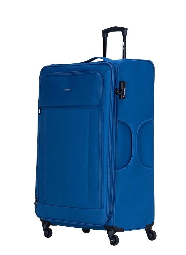 Set of 4 Light Weight Polyester Jacqard Trolley Luggage With Number Lock 20,24,28,32 Inches