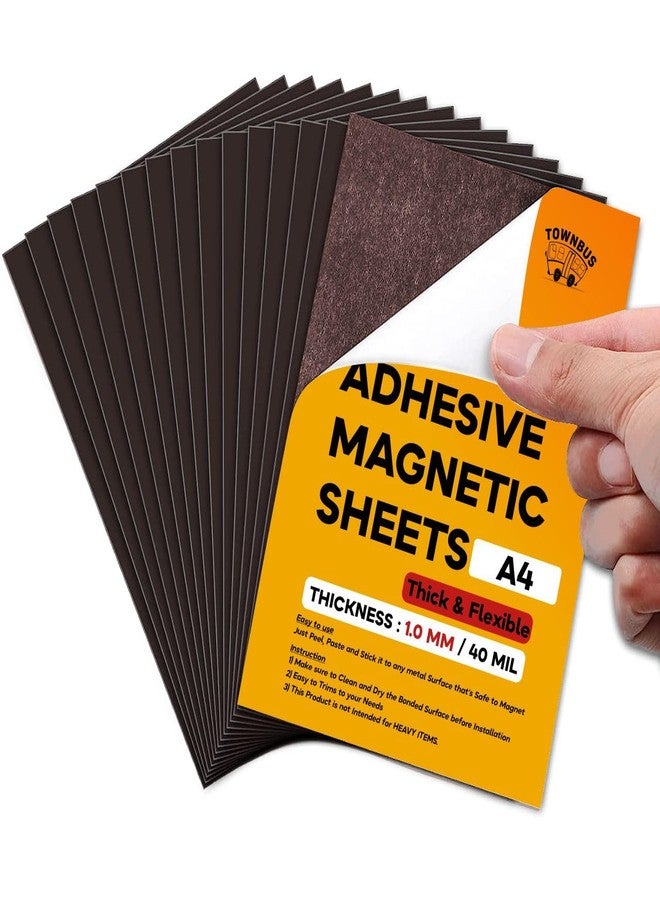 TOWNBUS - Pack of 1 | A4 | 1mm Thick Self Adhesive Magnetic Sheet | Just Peel Paste and Place to Make Your Craft, Photos a Magnet | DIY Crafts | Kid-Friendly - Image 1