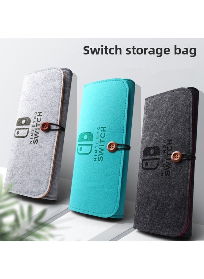 ماركة غير محددة حقيبة مستحضرات التجميل سبوت سريعة الإصدار لجهاز نينتندو سويتش Ns Accessories غطاء حماية لايت محمول وحقيبة وحدة تحكم الألعاب - لون المنتج: رمادي فاتح - الموديل: سويتش/OLED Universal  - Image 1