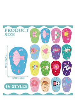 Y&D Adhesive Eye Patches 64 Pcs Kids Girls Patches Toddler Bulk Patch Fabric Breathable Fun Cute Designs Cotton Bandages For Light Blocking 16 Styles  - Image 5