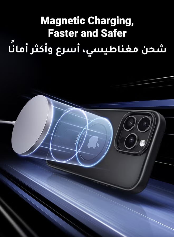 iPhone 15 Pro Max Magsafe Case Kickstand for, Strong Magnetic, Sturdy & Versatile Stand, Never Yellow, Military-Grade Drop Protection, iPhone 15 Pro Magnetic Stand Cover Anti-Fingerprint Anti-Scratch Black - Image 5