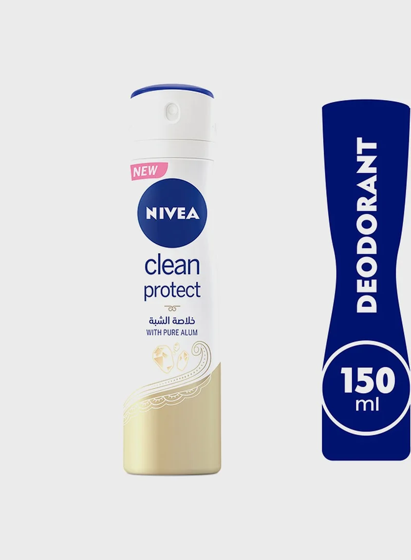 Nivea Nivea Clean Protect With Pure Alum, Spray 150Ml