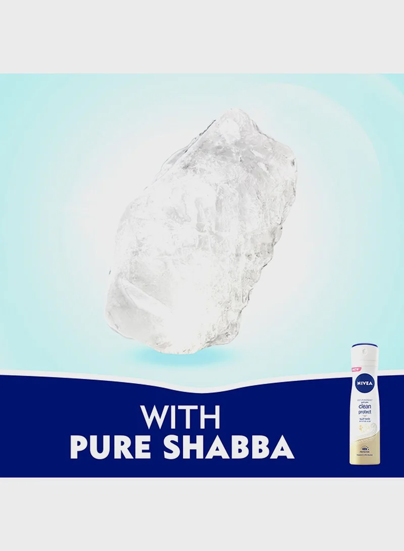 Nivea Nivea Clean Protect With Pure Alum, Spray 150Ml