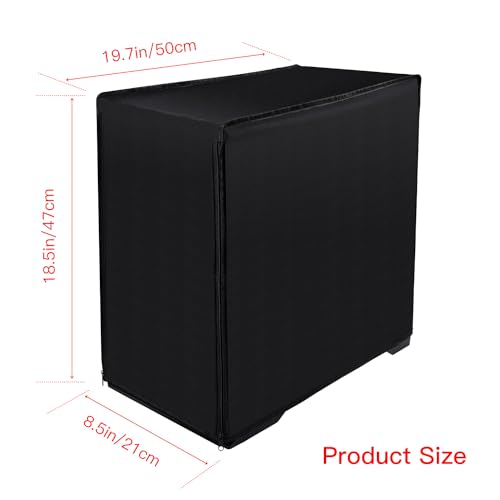 CASEDAO Computer CPU Dust Covers PC Dust Protection,Waterproof Scratch Resistant Host Computer Case for Most Computer(8.5W x 18.5H x 19.7D inch) - Image 2