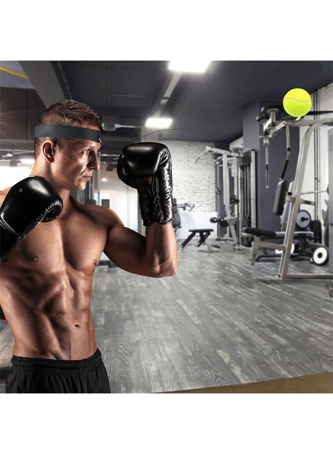 HOMESTAR Boxing Reflex Ball, Fight Ball, Reflex Boxing Equipment, Punching Ball, 3 Difficulty Level Boxing Ball with Headband for Improving Speed Reactions and Hand Eye Coordination - Image 2