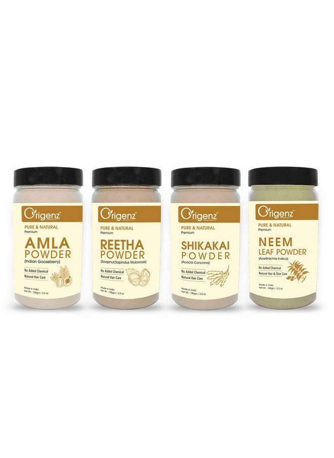 Amla, Reetha, Shikakai And Neem Powder Combo Pack For Hair Care, Wash, Healthy Scalp, Nourishment, Mask, Helps To Control Dandruff, Hairfall | Natural Cleanser | 400Gm - pzsku/Z8DD1F1B97D0D3D3F8E2DZ/45/_/1735816791/2b42519e-3d4c-41c9-a2e8-524890e5bbfc