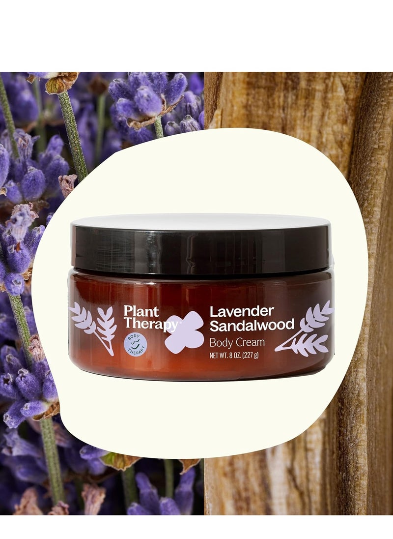 Plant Therapy Plant Therapy Lavender Sandalwood Body Cream 8 oz Restore Softness & Hydration, Vitamins and Antioxidants to Soften, Smooth, and Firm Skin  - Image 2