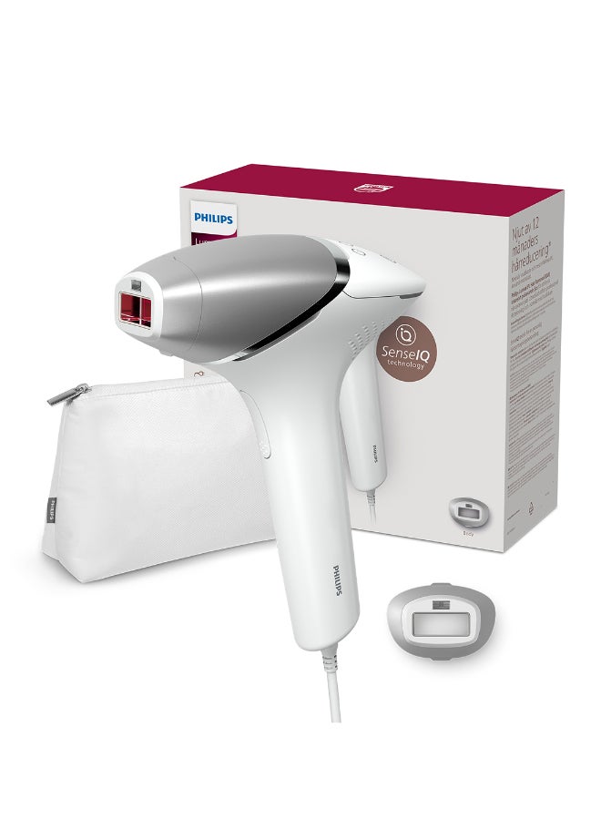 Philips Lumea IPL, Hair Removal, 8000 Series, Sense IQ Technology, Body Treatment Attachment, Corded Use, BRI940/00, 60 Days Money Back Guarantee White/Silver - Image 1
