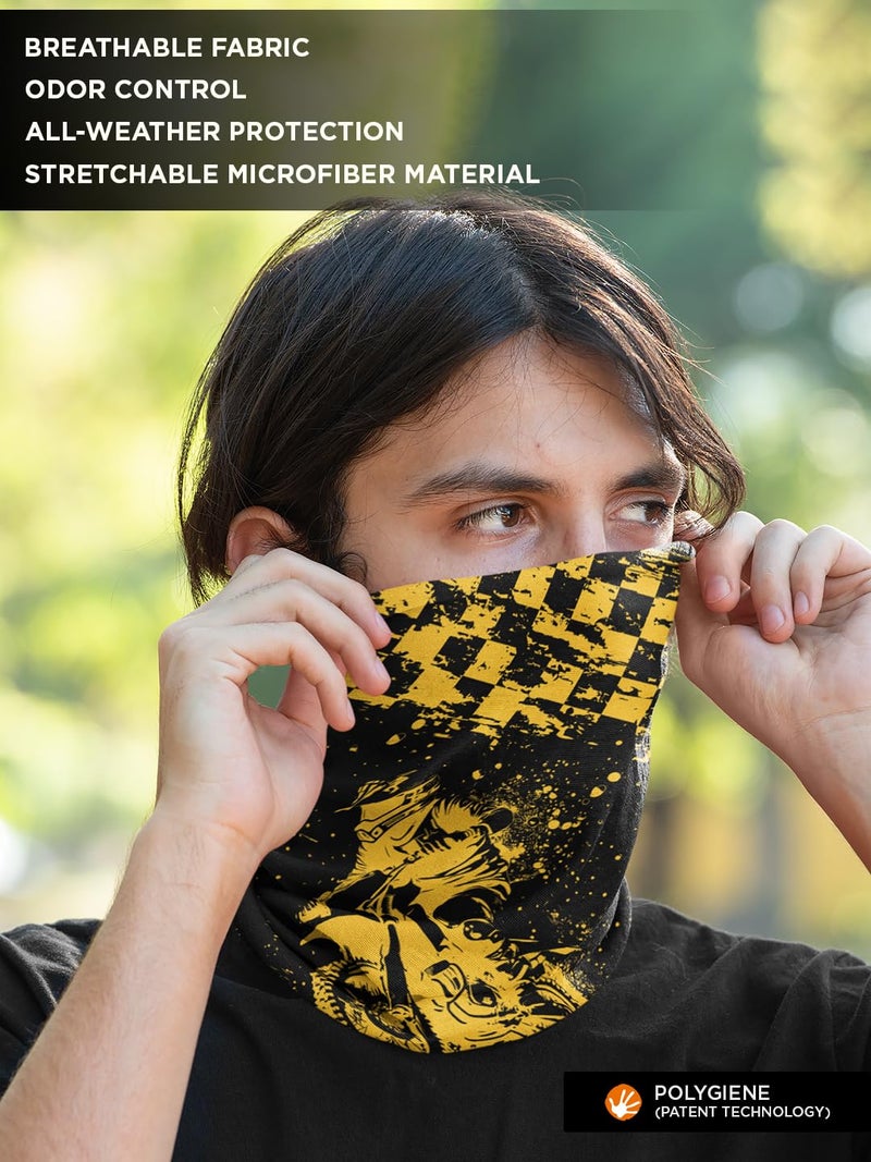 WANDERLOOMS Off-Road Unisex Bandana Mask for Men to Cover Face & Head | Printed Bandana for Men Hair | Multifunctional for Bike Daily Commute, Unisex Free Size - Image 5