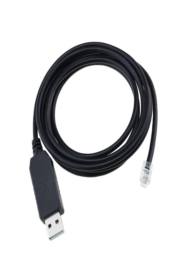 Micro Traders كابل ترقية ميكرو تريدرز USB إلى RJ9 تلسكوب 1.8م كابل نقل بيانات USB إلى RJ9 متوافق مع سيلسترون نيكستار 4SE نيكستار 6SE نيكستار 8 SE، أسود - Image 1