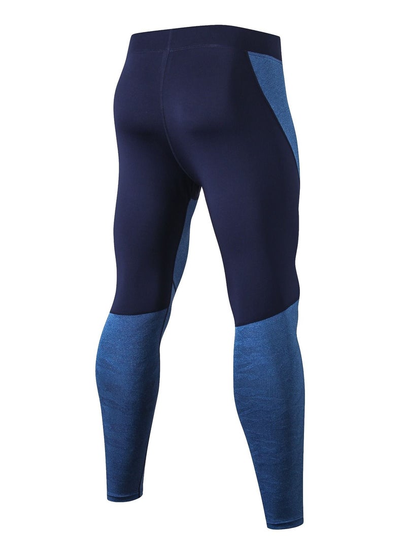 Loquat Men Quick Dry Breathable Elastic Running Trousers Blue  - Image 2