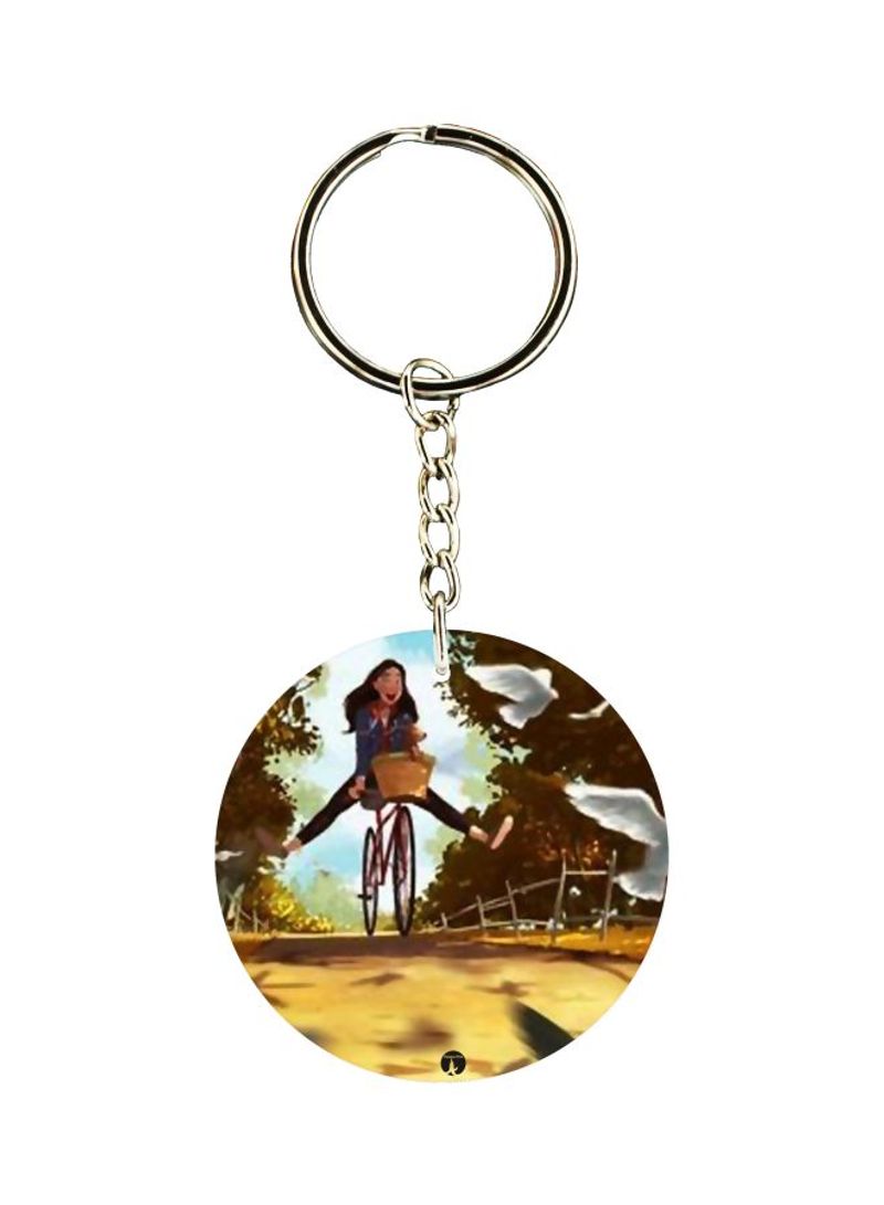 Cartoon Printed Keychain