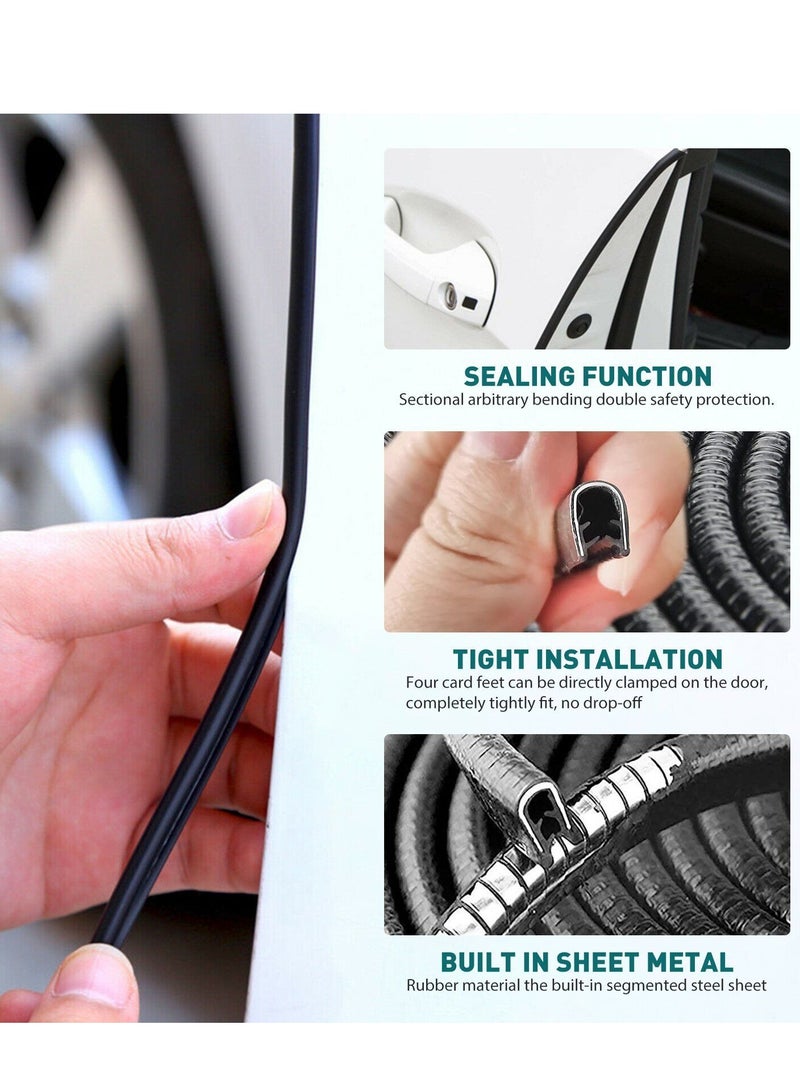 Generic Car Door Scratch Protector, Car Door Edge Protector 10 Meter, Rubber Seal Protector  - Image 2