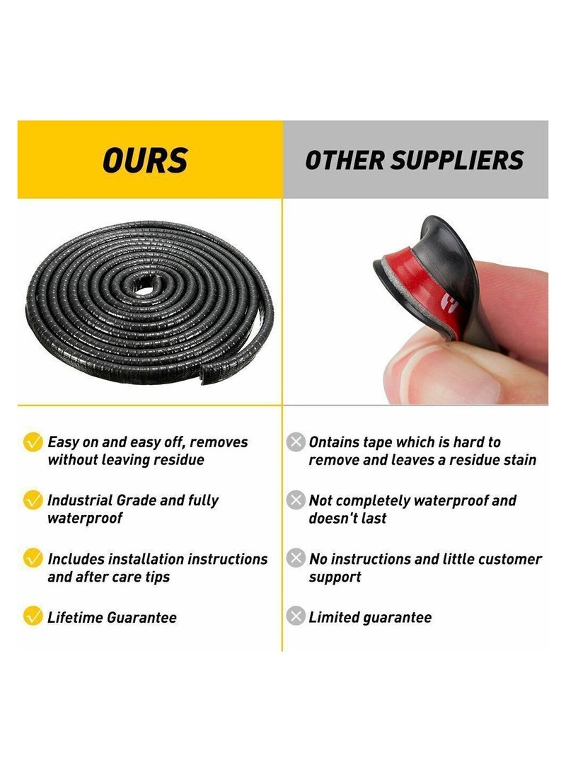 Generic Car Door Scratch Protector, Car Door Edge Protector 10 Meter, Rubber Seal Protector  - Image 3