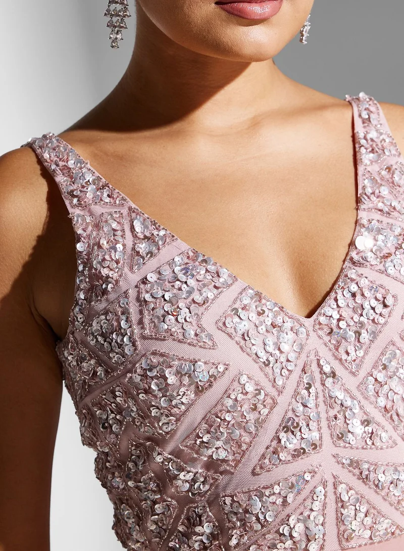 Namshi x Embellished Bodice Dress