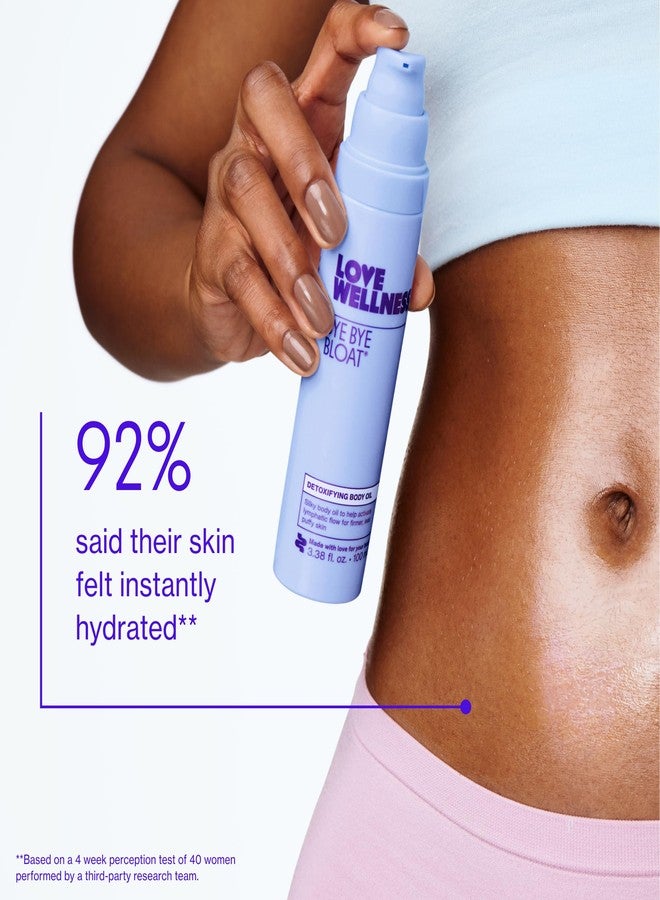 Love Wellness Bye Bye Bloat Detoxifying Body Oil | Lymphatic Drainage Oil to Hydrate, Depuff & Awaken Skin | Reduce Swelling Massage Oil for Women with Peppermint, Grapefruit & Rosemary Oil |100 mL - Image 5