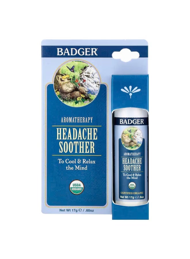 Badger Aromatherapy Headache Soother Peppermint & Lavender 0.60 oz (17 g) - Image 1