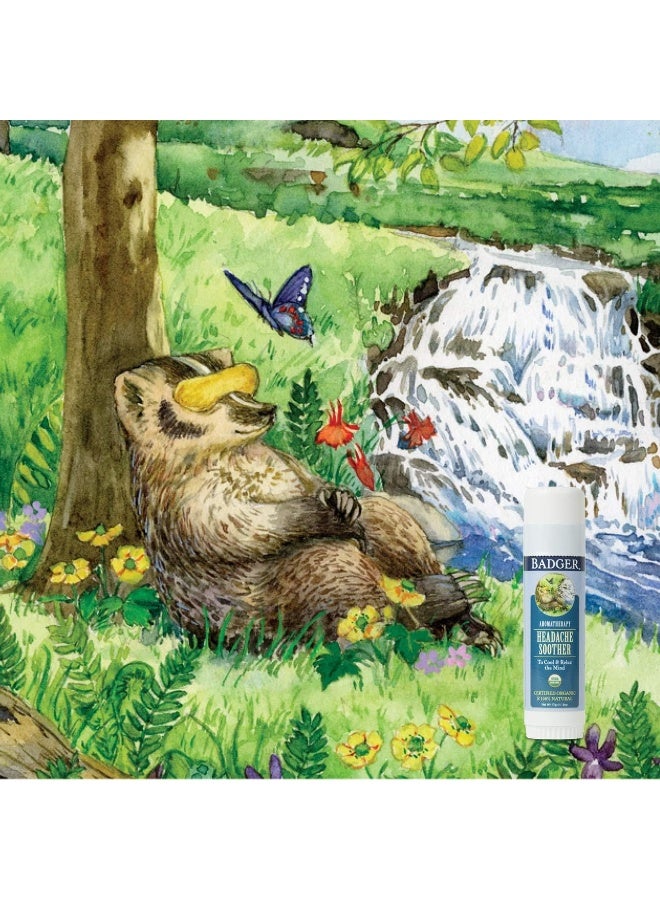 Badger Aromatherapy Headache Soother Peppermint & Lavender 0.60 oz (17 g) - Image 3