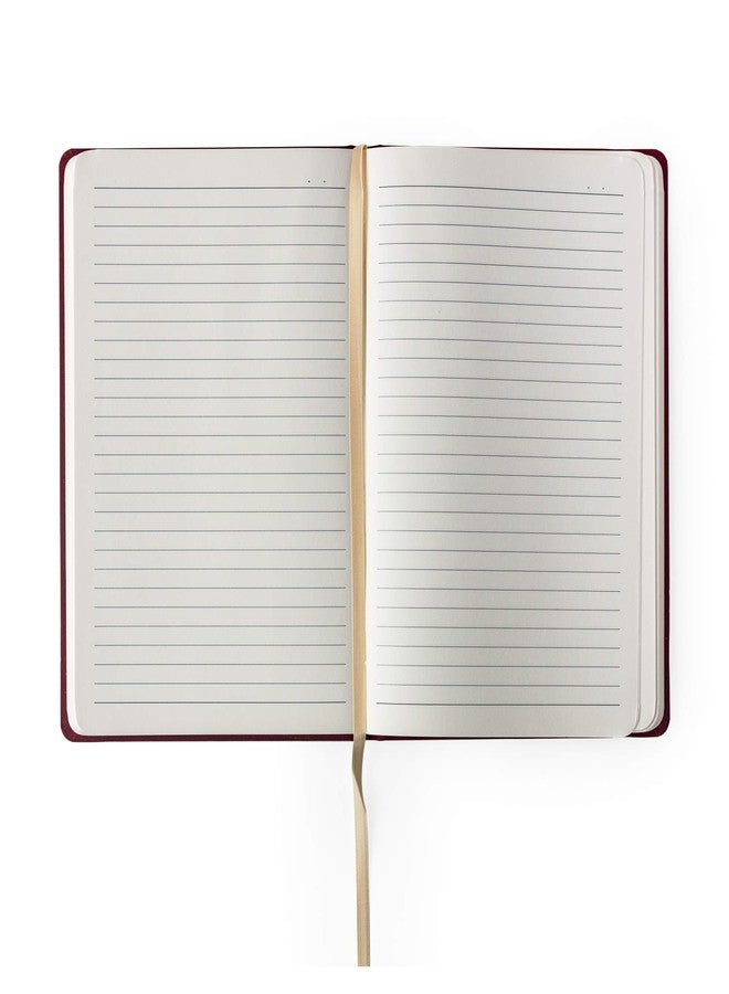 Kitabby – Linen Series – A5 Size Hard Bound Notebook with Pen, Elastic Band and Back Pocket – 192 Pages – 80gsm Natural Shade Paper – Linen Fabric Cover Material – Maroon - Image 5