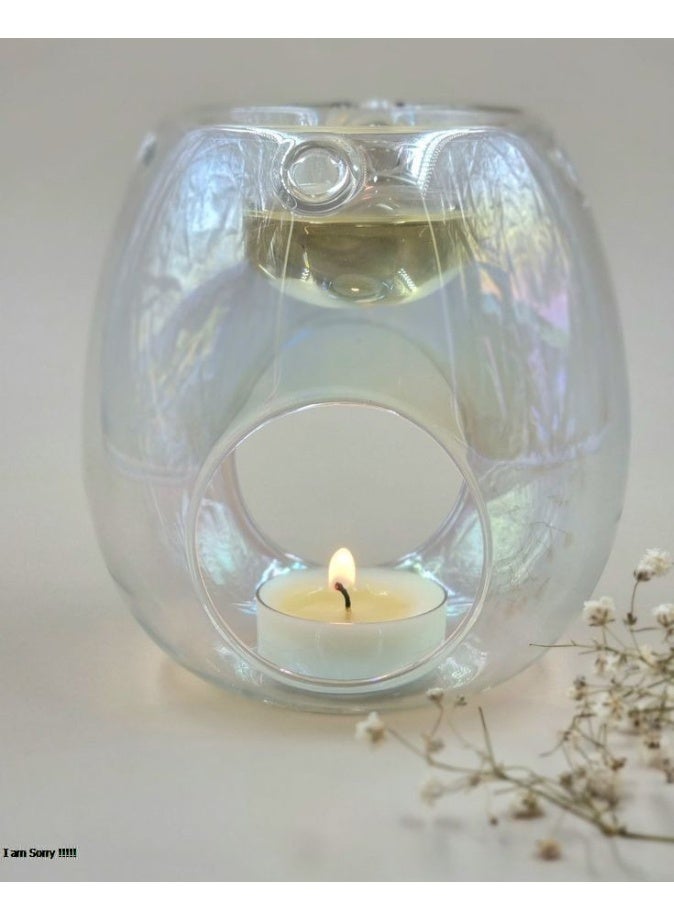 Luxury Glass Aroma Diffuser | Royal Oud Incense Alternative | Includes 15ml Fragrance Oil | Home & Office Air Freshener | Elegant Gift