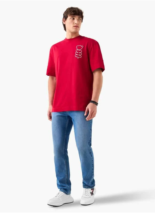 Lee Cooper Lee Cooper Embroidered T-shirt with Crew Neck