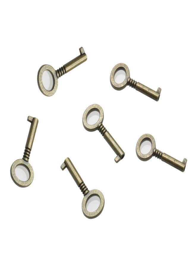 DGBRSM 6pcs Retro Mini Lock Replacement Key, Suitable for Universal Keys Such As Mini Bear Locks, Heart Locks, Etc. - Image 1