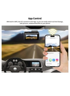 FPC 2K driving recorder with mobile phone APP control front and rear high-definition night video front 2K rear 1080P  - Image 5
