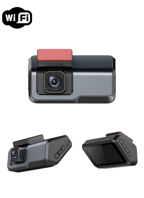 2K driving recorder with mobile phone APP control front and rear high-definition night video front 2K rear 1080P