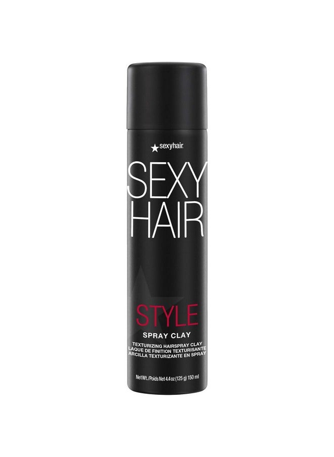 Sexy Hair SexyHair Style Spray Clay Texturizing Hairspray Clay, 4.4 Oz | All Over Texture | Matte Finish | All Hair Types  - Image 1