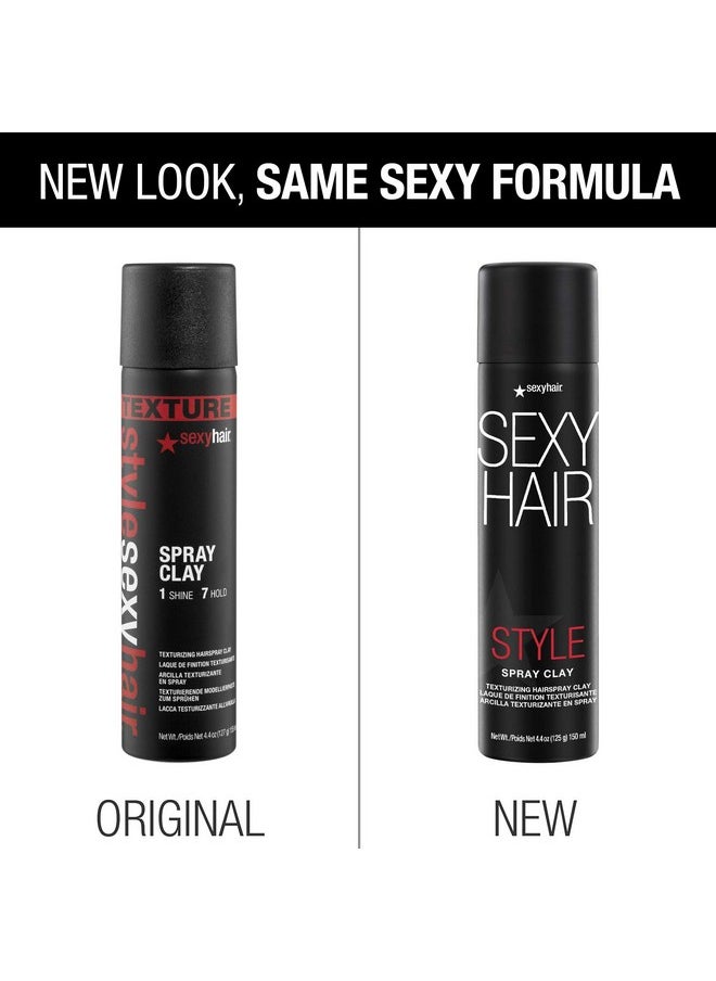 Sexy Hair SexyHair Style Spray Clay Texturizing Hairspray Clay, 4.4 Oz | All Over Texture | Matte Finish | All Hair Types  - Image 3