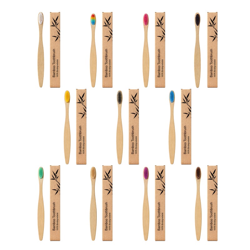 Gentle Bamboo Toothbrush with Comfortable Handle for Daily Use - Image 5