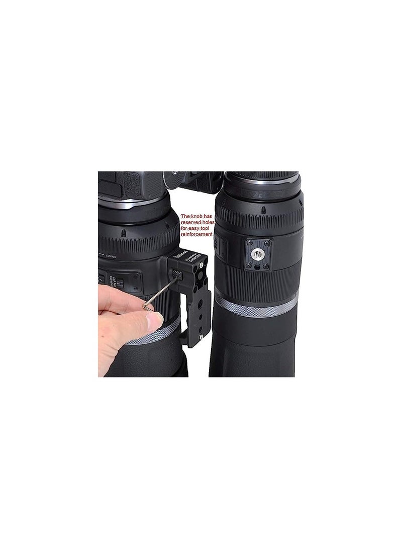 Zikra Tripod Mount Ring Base, Lens Collar Foot Support Stand Compatible with Canon RF 600mm F11 IS STM and Canon RF 800mm F11 IS STM, Lens Holder with 39mm Arca-Swiss Fit Quick Release Plate Dovetail - Image 2