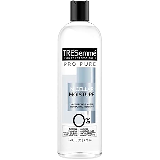 Tresemme PRO PURE SHAMPOO FOR DAILY MOISTURE MICELLAR MOISTURE PARABEN FREE, DYE FREE MOISTURE SHAMPOO 16 OZ - Image 1