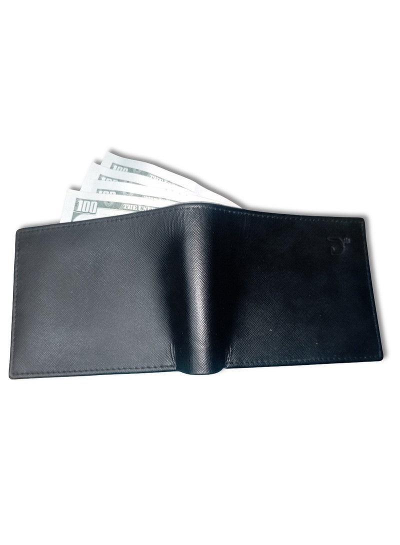 Dark Moon Black Genuine Leather Wallet - Image 5