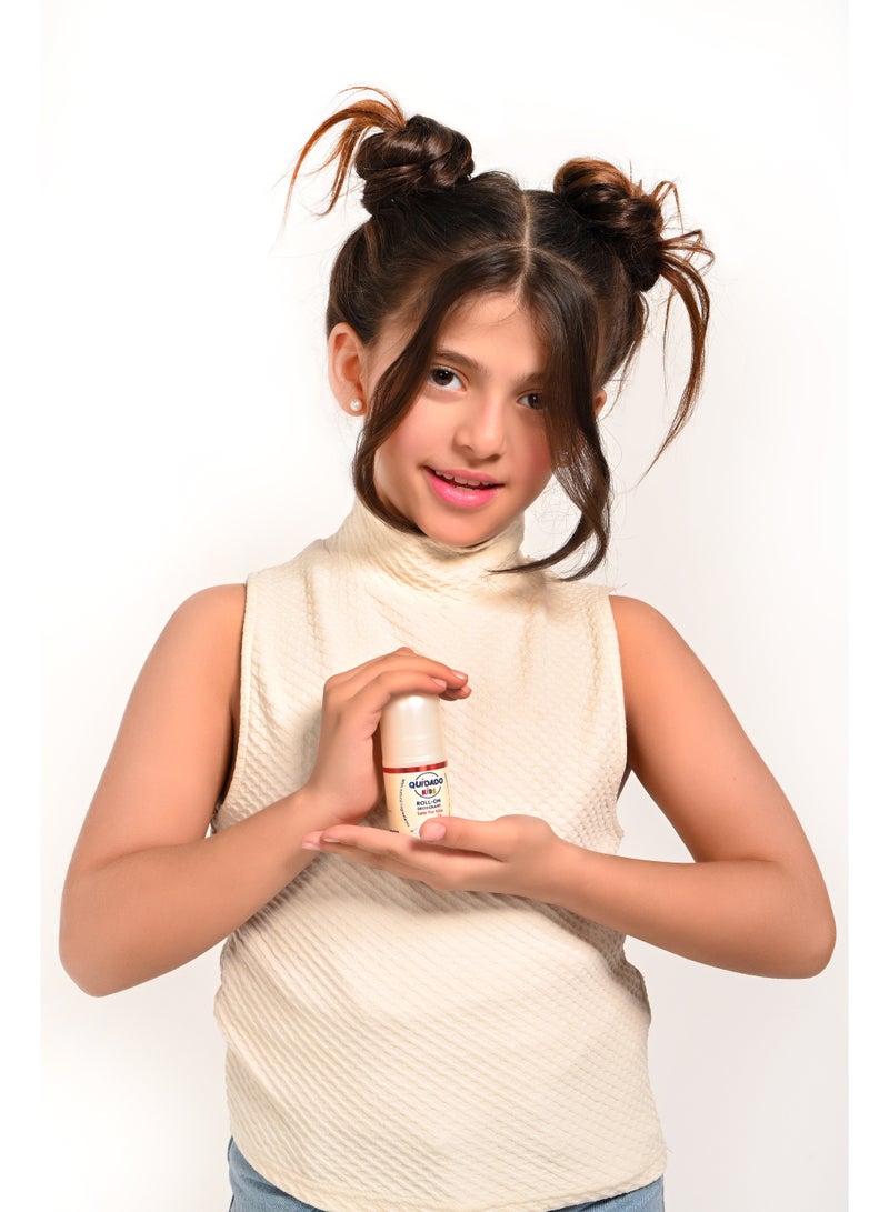 كويدادو كيدز مزيل عرق  للأطفال -رول اون-طبيعي بدون الومنيوم  -برائحة الخوخ - Image 4