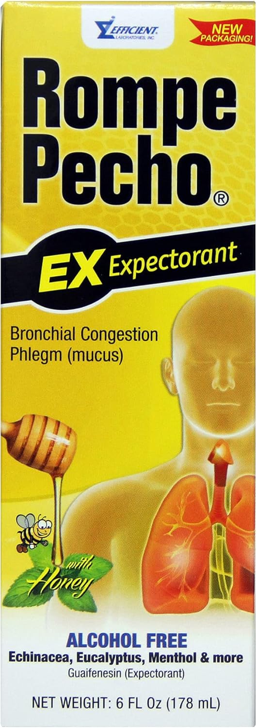 ROMPE PECHO شراب السعال البارد EX Expectorant 6oz - Image 2